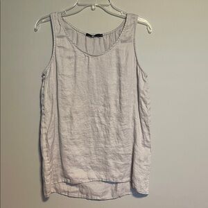 Jarbo Gray Linen Tank Top Size XS